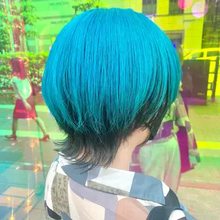 ショート カラー レイヤーカット/ 透明感カラー/みずほのヘアスタイル