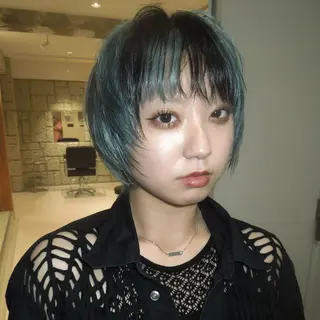 ショート カラー タマキ/似合わせ カット/Wカラーのヘアスタイル