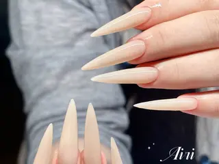 ネイル ネイルサロンAiri 長さ出し·シンプルのネイルデザイン