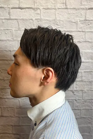 ミディアム 無料メンズカット❗️ 佐藤光のヘアスタイル