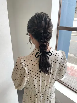 ミツキ/ 透明感カラー/セットのヘアスタイル