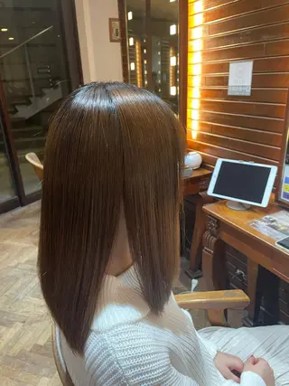 ミディアム stylist YUTOのヘアスタイル