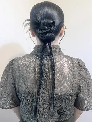 ヘアアレンジ 🤍ヘアセット.ヘア アレンジ湯山詩織🤍のヘアスタイル