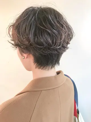 ショート パーマ ショート/レイヤー なら石井知希のヘアスタイル