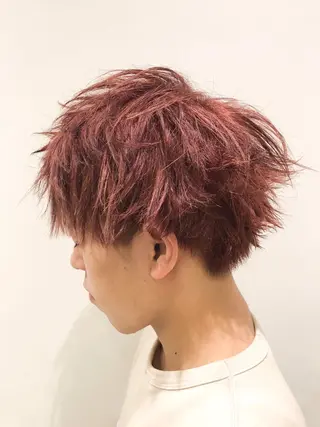 メンズ ﾊｲﾄｰﾝ/ｶﾗｰ/ 用賀/稲若健太郎のヘアスタイル