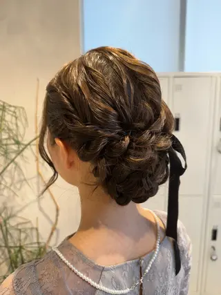 ヘアアレンジ 透明感カラー✨艶髪 制作🌱山根あゆみのヘアスタイル