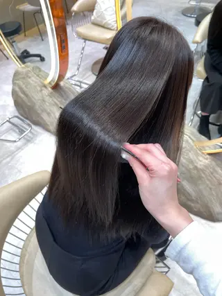 ロング カラー 竹田 真梨子のヘアスタイル