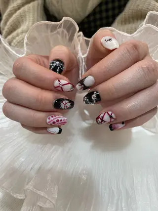 ネイル るか/透明感 カラー/アレンジのヘアスタイル