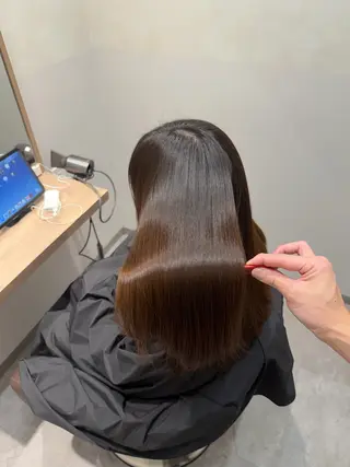 セミロング SALOWIN 栄3丁目店所属・福田 修平💎 髪質改善/美髪矯正のヘアスタイル