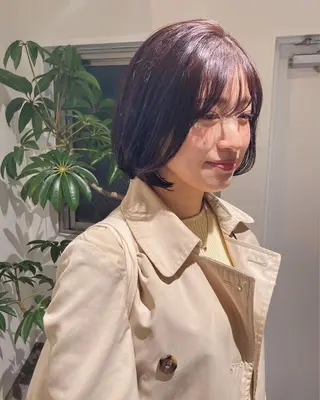 ミディアム 佐伯 和佳のヘアスタイル