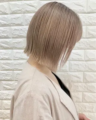 カラー 赤みなし艶カラー/ 田辺希壱のヘアスタイル