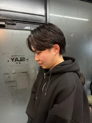 メンズ メンズヘア専門店SLAY西宮所属・曲がる縮毛矯正/西宮 パーマ/岡部 舜のヘアスタイル