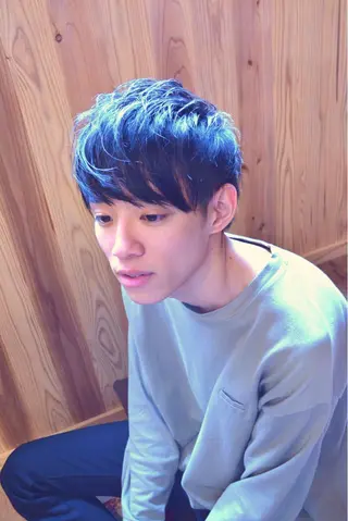 ミディアム カラー パーマ メンズ belle chambreイブカのその他イメージ