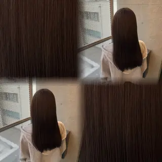 セミロング カラー 髙橋 李里亜のヘアスタイル