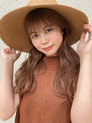 ロング カラー nono/パーマ /顔まわりカット🐈のヘアスタイル