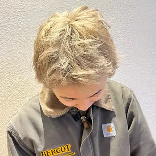 カラー メンズ メンズパーマ/ メッシュ📍ﾕﾘのヘアスタイル