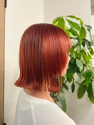 カラー ブリーチ/ハイトーン ボブ🐥HIYORIのヘアスタイル