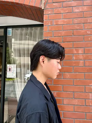 ショート パーマ メンズ 保坂 駿太郎のヘアスタイル