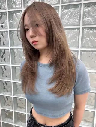 セミロング ⭐︎カット無料⭐︎/ カレンのヘアスタイル