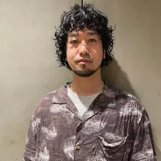 ミディアム パーマ メンズ 🌈圧倒的デザイン パーマ　関和希のヘアスタイル