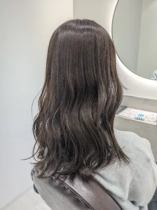 カラー セミロング 韓国メンズヘアパーマ 🇰🇷/髪質改善のヘアスタイル