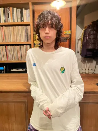 ショート パーマ メンズ 篠江 廉のヘアスタイル