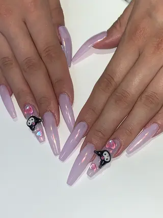 ネイル NES NAIL所属・さゆり￤推しキャラ ￤ロングネイル🩷のネイルデザイン