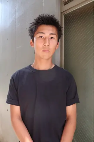 ショート メンズ Rei/ 縮毛矯正/ ハイライトカラー募集のヘアスタイル