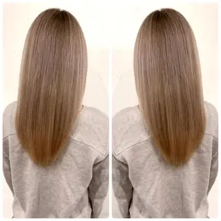 ロング カラー 京都大人女性ショート 徒歩1分/秋山のヘアスタイル