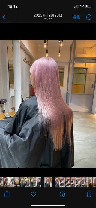 ロング miyu ハイトーン/レイヤーのヘアスタイル