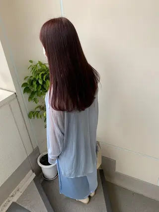 ロング カラー 羽エクステ🩷 🤍まき🤍のヘアスタイル