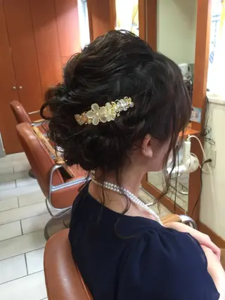 ロング カラー パーマ ヘアアレンジ 可愛いを作る神 ナオヒロのヘアスタイル