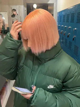 ショート カラー 無料カット/ハイ トーンカラー/きらのヘアスタイル