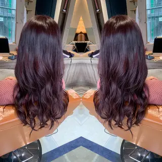 ロング カラー 韓国🇰🇷 ✂︎hair 内田愛のヘアスタイル