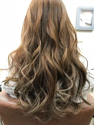 ロング 🌟髪質改善ケアカラ ー美髪縮毛矯正y🌟のヘアスタイル