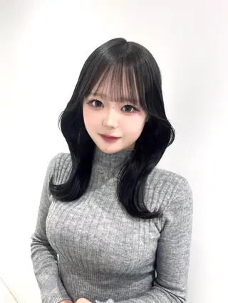 ミディアム 🇰🇷韓国ヘア🎀 レイヤー🤍MOEのヘアスタイル