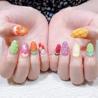 ネイル iroam所属・Keiko🧸 大人可愛いネイルのネイルデザイン