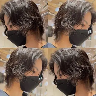 ショート パーマ メンズ ✨ブリーチ特化✨ 💚Acchon💚のヘアスタイル
