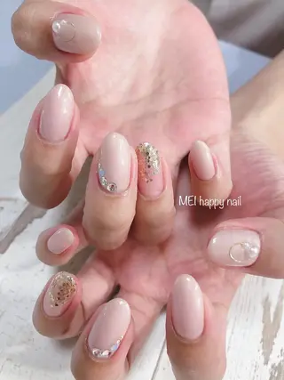 ネイル 北浦和 自爪育成ケアのネイルデザイン