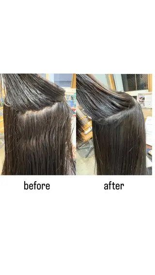 ミディアム 🌟髪質改善/透明感 /艶カラー🌟羽立のヘアスタイル