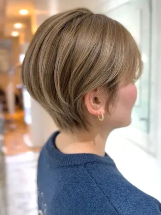 ショート カラー 河合秀明/ショート /ボブ/レイヤーのヘアスタイル