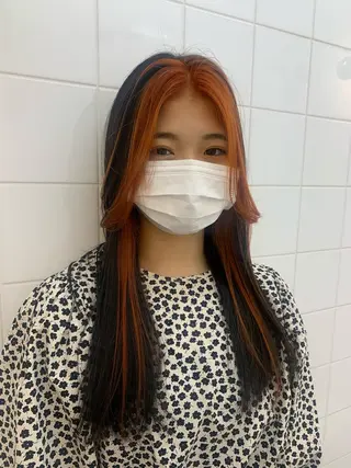 ロング カラー ヘアアレンジ 🧨ブリーチー×ボブ レイヤー💎じゅえるのヘアスタイル