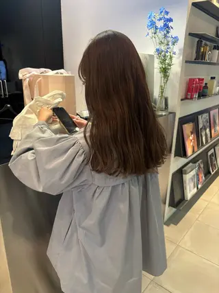 ロング カラー riria/ボブ /ブラウンカラー🎀のヘアスタイル