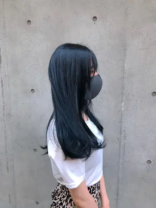 ロング カラー ヘアアレンジ 🤍清楚系 韓国レイヤー🤍拓朗のヘアスタイル