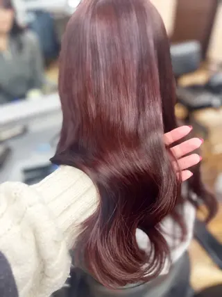 ロング 【💖ブリーチ/ 縮毛矯正】あおい🌷のヘアスタイル