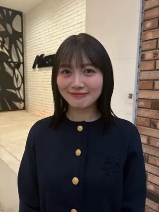 カラー 玲音/ストレート/ 暖色カラー/大阪のヘアスタイル