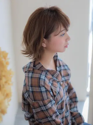 ミディアム カラー 奥井 将希のヘアスタイル