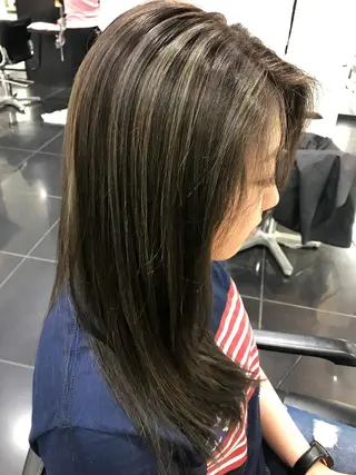 ロング カラー 関口 友行のヘアスタイル