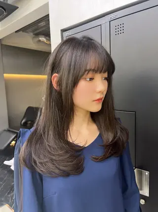 ロング 堤 翔平のヘアスタイル