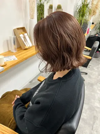 ミディアム 透明感/ ハイライト/竹中涼のヘアスタイル